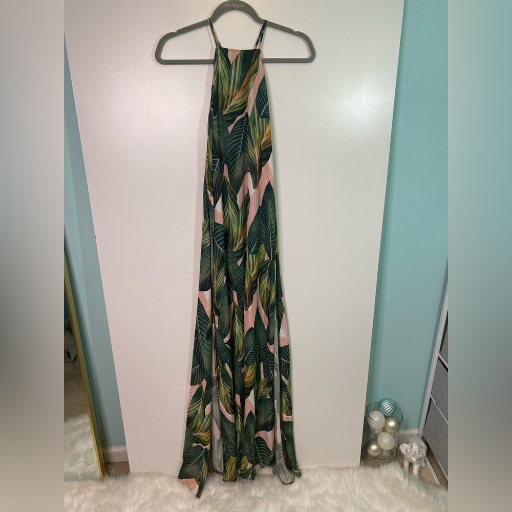 #160 Show Me Your MuMu Peachy Palm Bronte Dress size XS - Picture 2 of 11